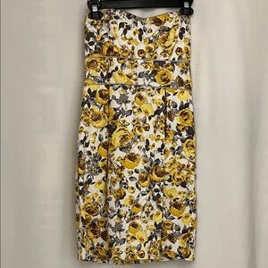 B. Smart Yellow Floral Dress